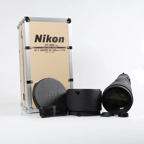Nikon AF-S Nikkor 600mm F/4 D ED AF IF Lens, Black (52 Drop in Filter) AS IS