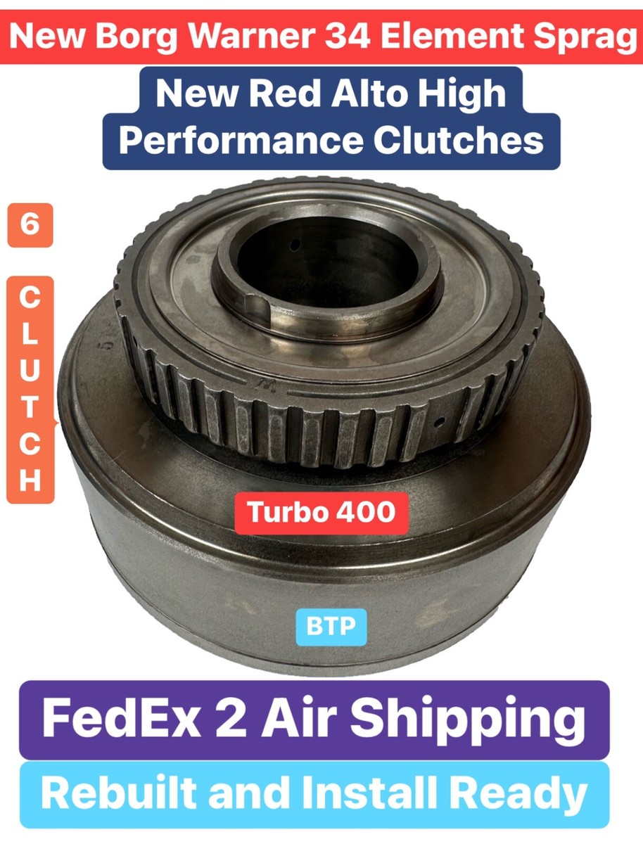 TURBO 400 TH-400 TH400 5 CLUTCH DIRECT DRUM 34 ELEMENT REBUILT HI
