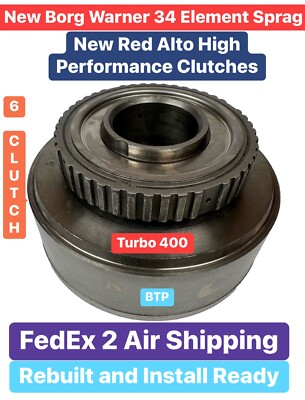 TURBO 400 TH-400  TH400 5 CLUTCH DIRECT DRUM 34 ELEMENT REBUILT HI PERFORMANCE