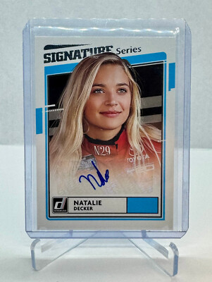 2021 Panini Donruss NASCAR Signature Series Natalie Decker #SS-ND Rookie Auto RC