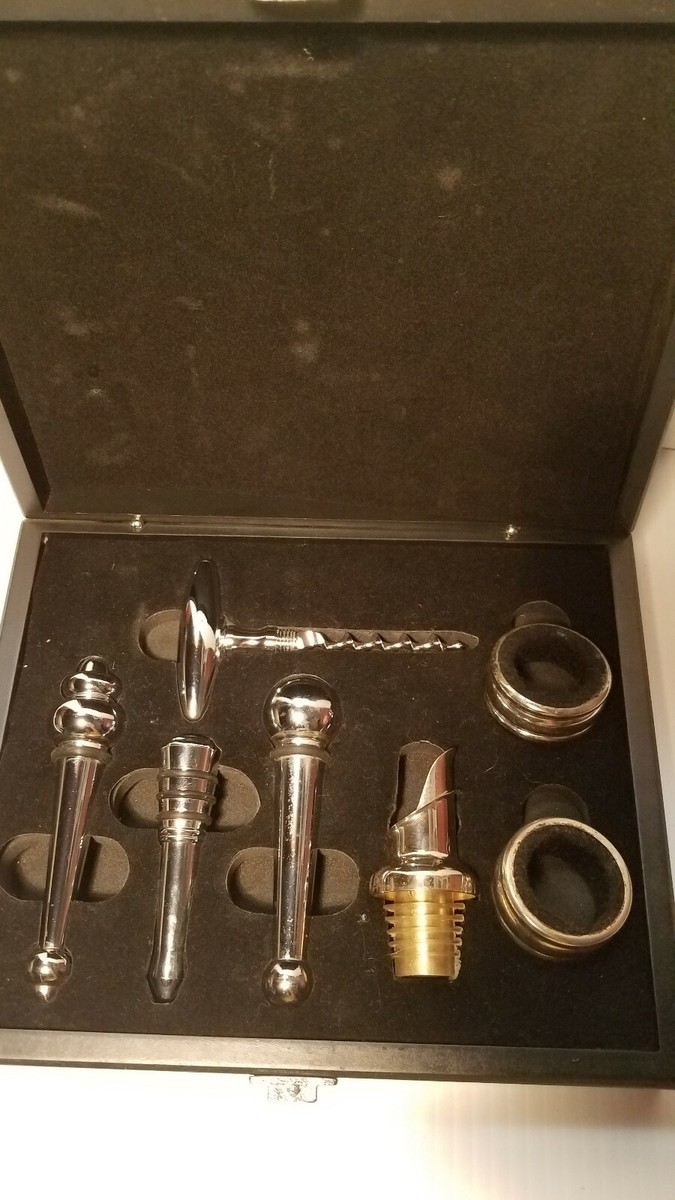 BRUBAKER Wine Opener Sommelier Set - Bar Accessory Kit - Wine Box - Wine Serving