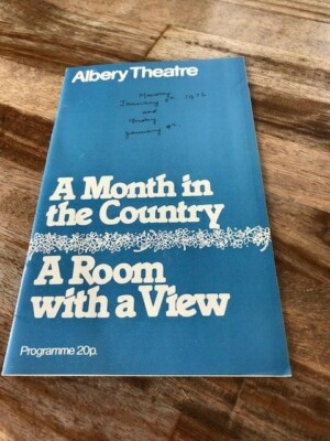 Albery Theaterprogramm Ein Monat auf dem Land / Ein Raum mit Aussicht - Dorothy Tutin