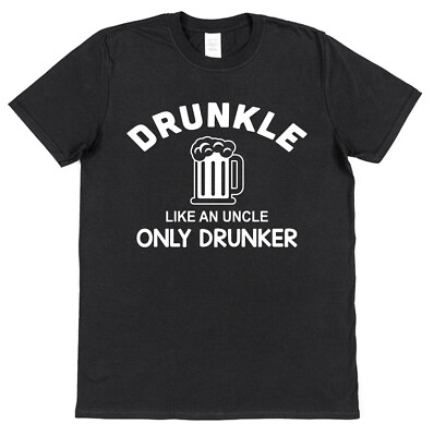 T-Shirt betrunken lustig Spruch Onkel brandneu 100 % Baumwolle lustig Onkel Geschenk Bier