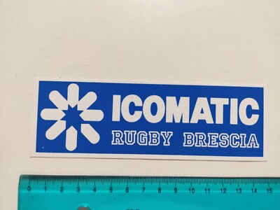 ICOMATIC RUGBY BRESCIA STICKER STICKER GLUE VINTAGE 80s ORIGINAL