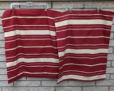 Wayfair, Chenab One 2 Euro Shams 100% Cotton Pillow Striped Red Cream Holiday