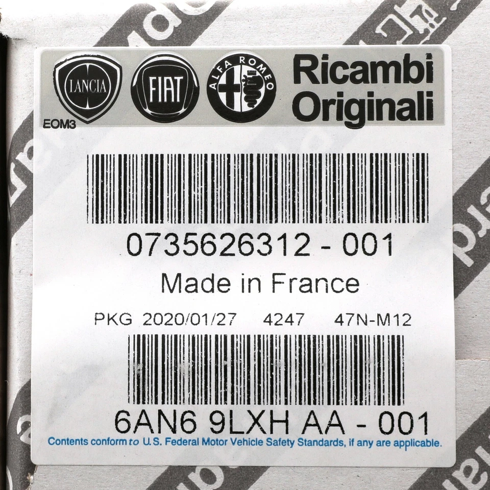 FIAT 500X 2016-2020 TAPA CENTRAL RUEDA CUBIERTA CON LOGOTIPO GENUINO MOPAR 6AN69LXHAA Foto 3 de 3