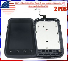2PCS LCD with Digitizer Touch Screen and Front Cover for Honeywell Dolphin CT60