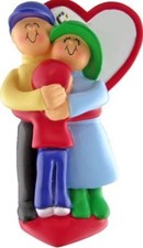 GRANDPARENTS WITH CHILD CHRISTMAS ORNAMENT GRANDMA GRANDPA GIFT HOLIDAY PRESENT