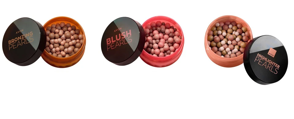 AVON Bronze Bronzing, Highlighter oder Blush Pearls Puderperlen Farbwahl 28g NEU - Bild 2 von 4