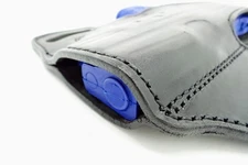 OWB Thumb Break Leather Belt Holster Fits SMITH & WESSON SHIELD W/CRIMSON TRACE