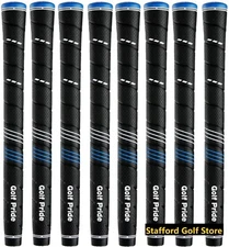 Golf Pride CP2 Wrap Grips Undersize Black/Blue Set Of 8Pcs .580" Round 45g New