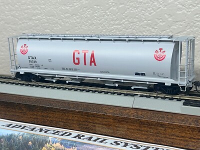 GRAIN TERMINAL ASSN GTA - ACF CYLINDRICAL COVERED 4-BAY HOPPER CAR- HO Scale NEW