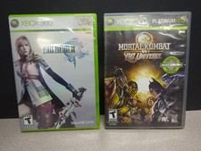 Lot of 2, Xbox 360 Mortal Kombat vs DC Universe & Final Fantasy XIII Complete