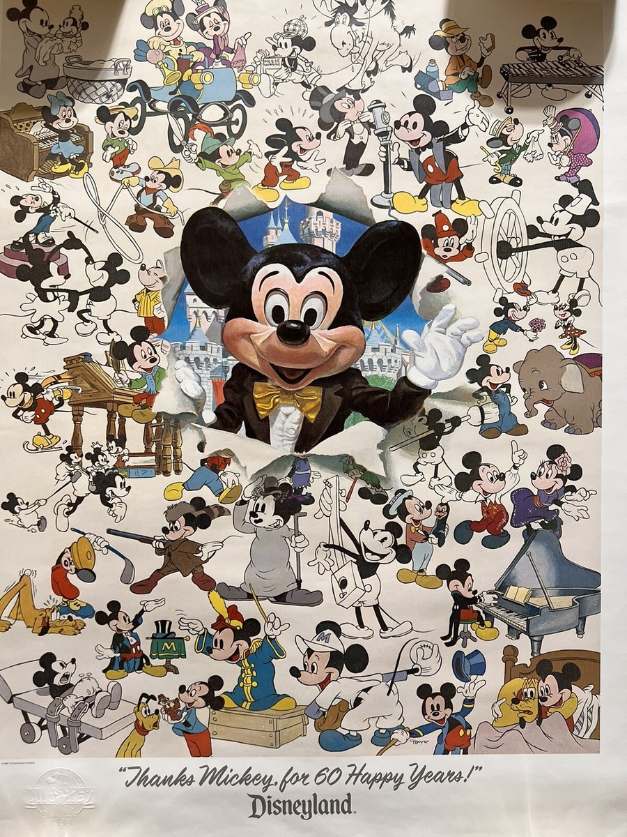 1988 Disneyland 60th Anniv. Charles Boyer Mickey Mouse