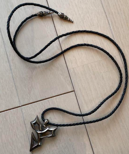 ファイナルファンタジーX-2 ティーダ シルバーネックレス レザーストラップ