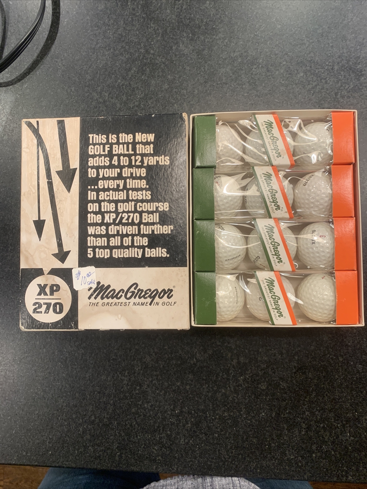 Vintage MacGregor XP270 Golf Balls 4 Sleeves New Dozen Unhit Wound Golf