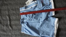L 14/16 Kids Swimming Shorts Swim Trunks Drawstring 5 Pockets Mesh Lined Blue