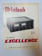 Vintage McIntosh MC2155 MC-2155 Spec Sheet Sales Brochure Catalog Ad ORIGINAL 