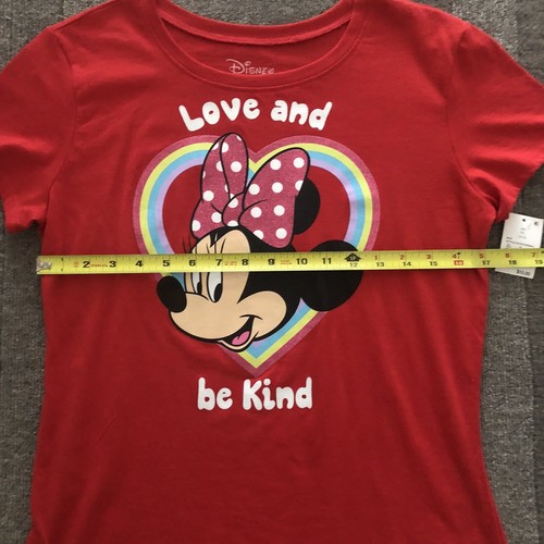 Disney MINNIE MOUSE Valentinstag T-SHIRT MÄDCHEN XL 14/16 rot Love and Be Kind - Bild 4 von 7