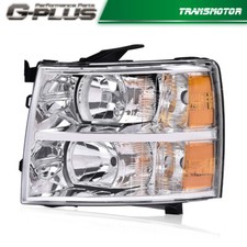 Headlight Fit For 2007-2014 Chevrolet Silverado 1500 2500HD Driver Side W/O bulb
