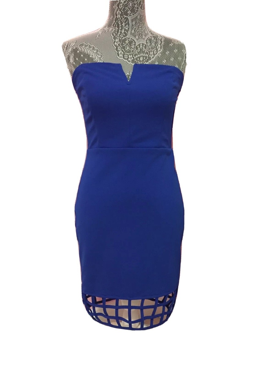 Cobalt Blue Bodycon Dress | eBay