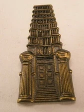 Pyramid Mayan Temple Vintage Tie Tack Lapel Pin South American inca w 43