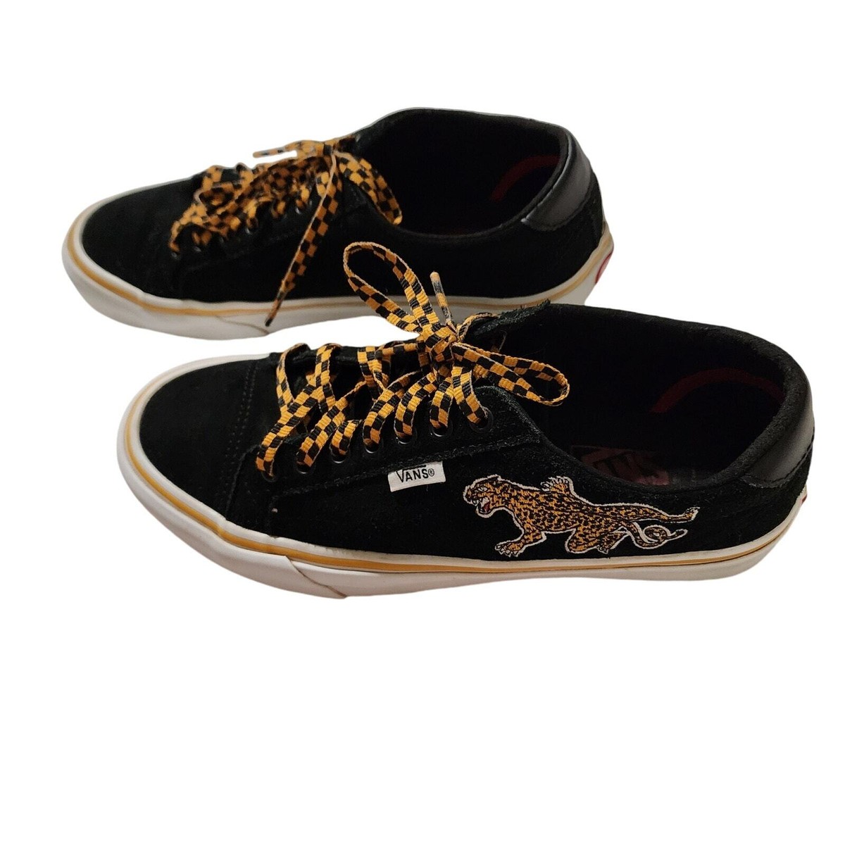 VANS Old Skool Snake Cheetah Tattoo Off the Wall Skateboard Sneakers, M W 