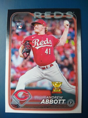 2024 Topps Series 1 Andrew Abbott #214 Cincinnati Red Rookie RC