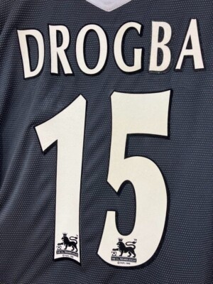 Drogba 15 Chelsea FC 2004 L Away Football Shirt Home Jersey
