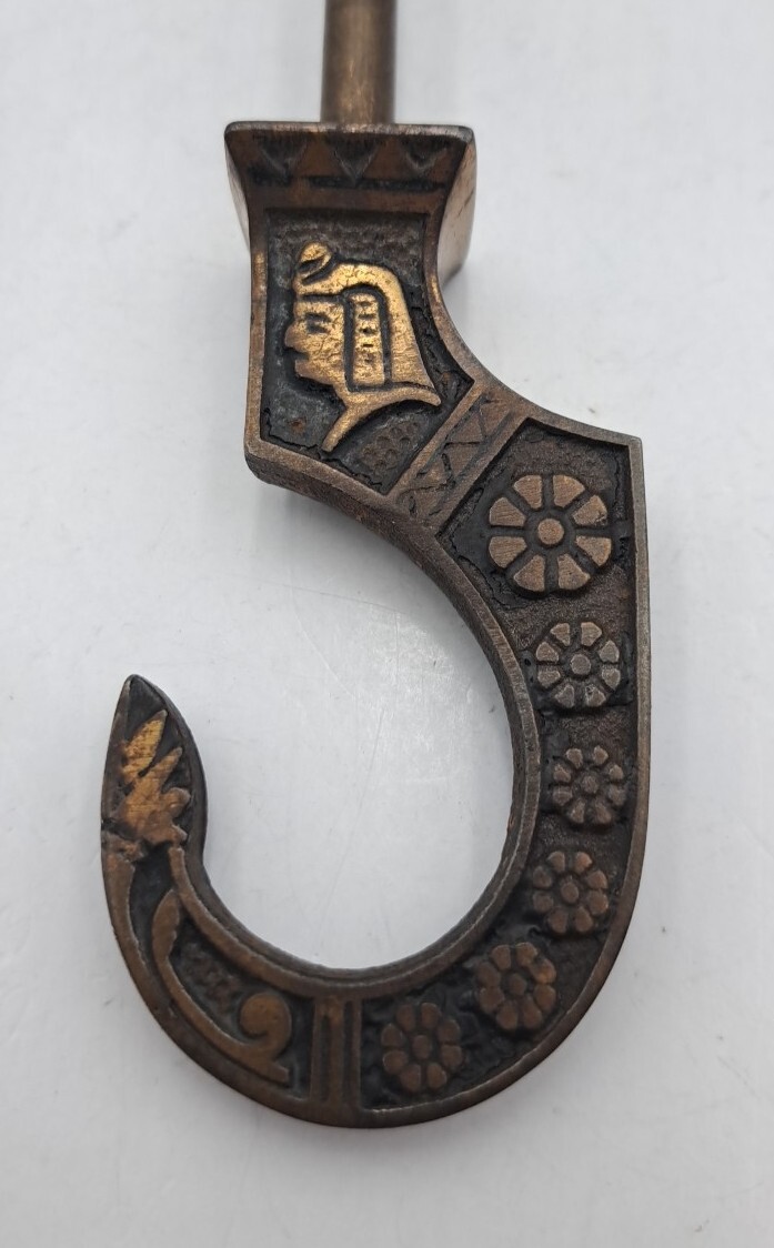 Antique Plant Light Ceiling Hanging Hook Vintage Cast Iron Bird Cage Hardware 