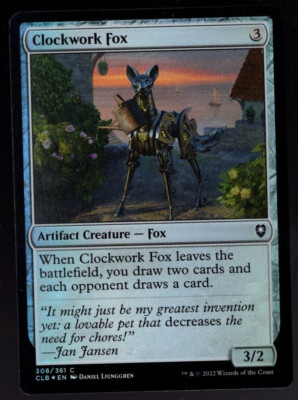 Clockwork Fox 308/361 Common Foil Baldur's Gate Magic The Gathering NM