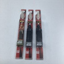 3 Colgate Star Wars Phantom Menace Toothbrushes - 2 Darth Vader, 1 Jar Jar