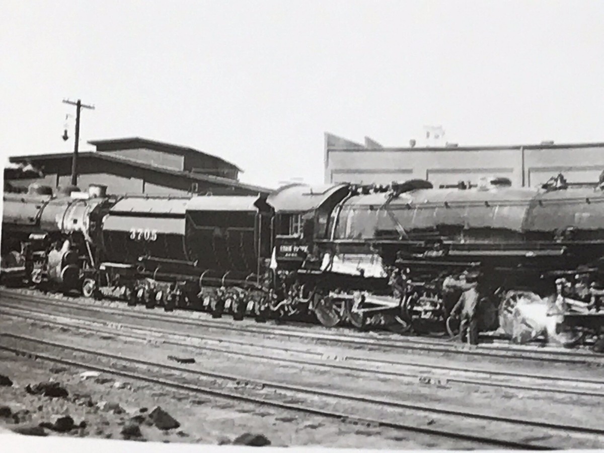 Union Pacific Railroad Engine Locomotive 3705 Antique Photo Union Pacific Railroad Engine Locomotive 3705 Antique Photo