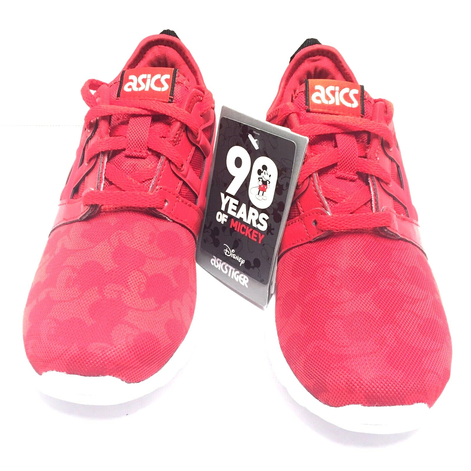 Peluquero Clásico Para exponer ASICS Kid Tiger GelLyte Hikari Mickey Mouse 90th Anniversary New Disney Sz  2 Red | eBay