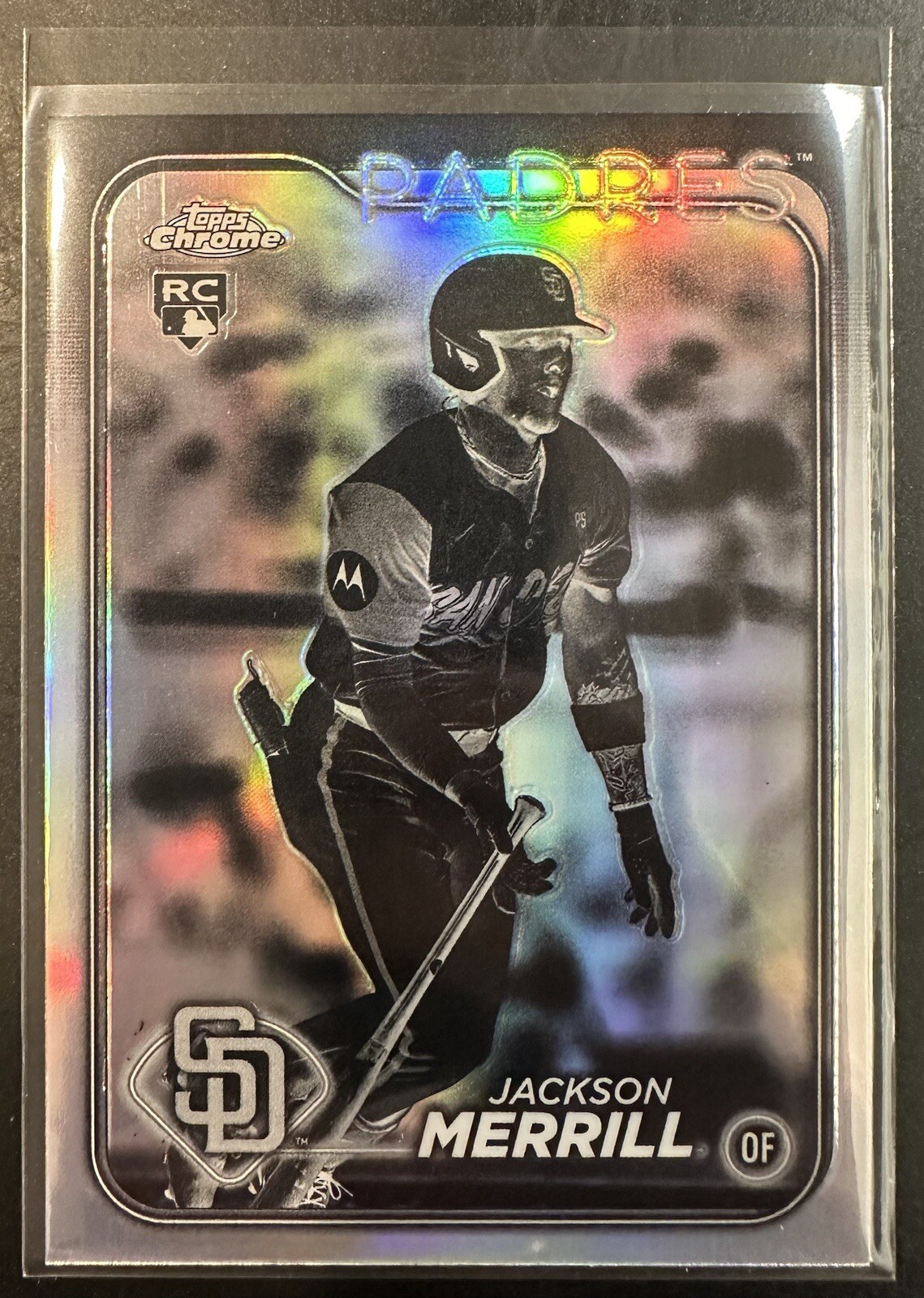 2024 Topps Chrome Update Jackson Merrill Negative Refractor RC Padres #USC153