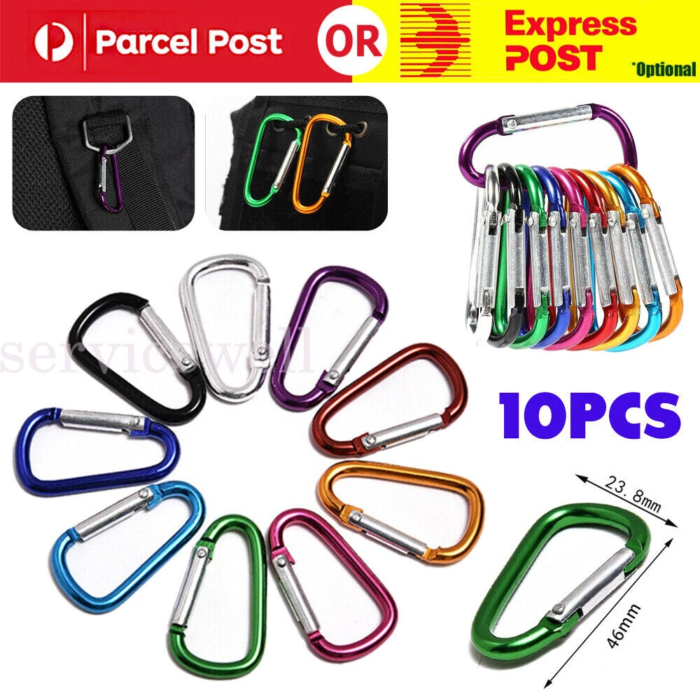 5 '' Heavy Duty Snap Hooks Clips for Webbing Strap Attachment Backpack  Gear, Outdoor Camping Hiking Travel 