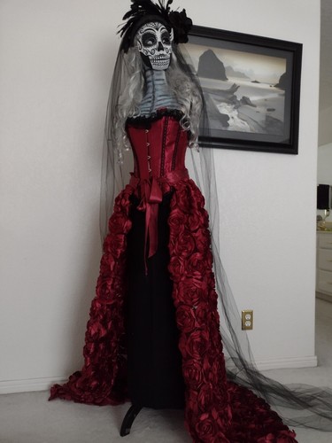 Halloween Women's Day of the dead costumes, Sz XS-L - Picture 4 of 6