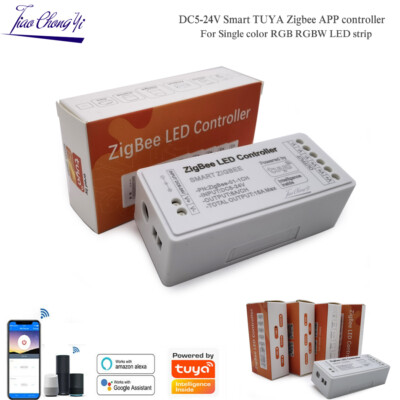 DC5-24V Smart TUYA Zigbee APP CCT RGB RGBW RGB+CCT Light Strip Timing Controller