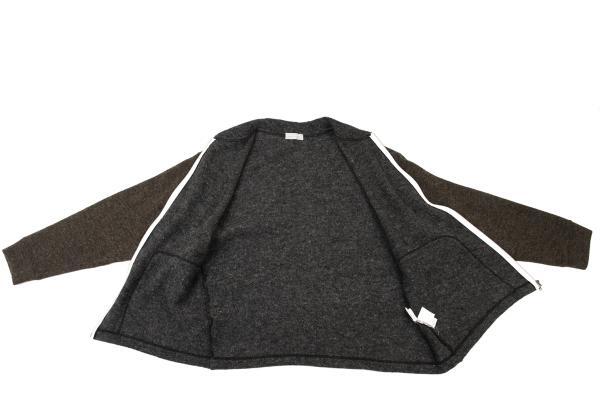 COMME des GARCONS HOMME Bi Color Zip Knit Blouson Size S-M(K
