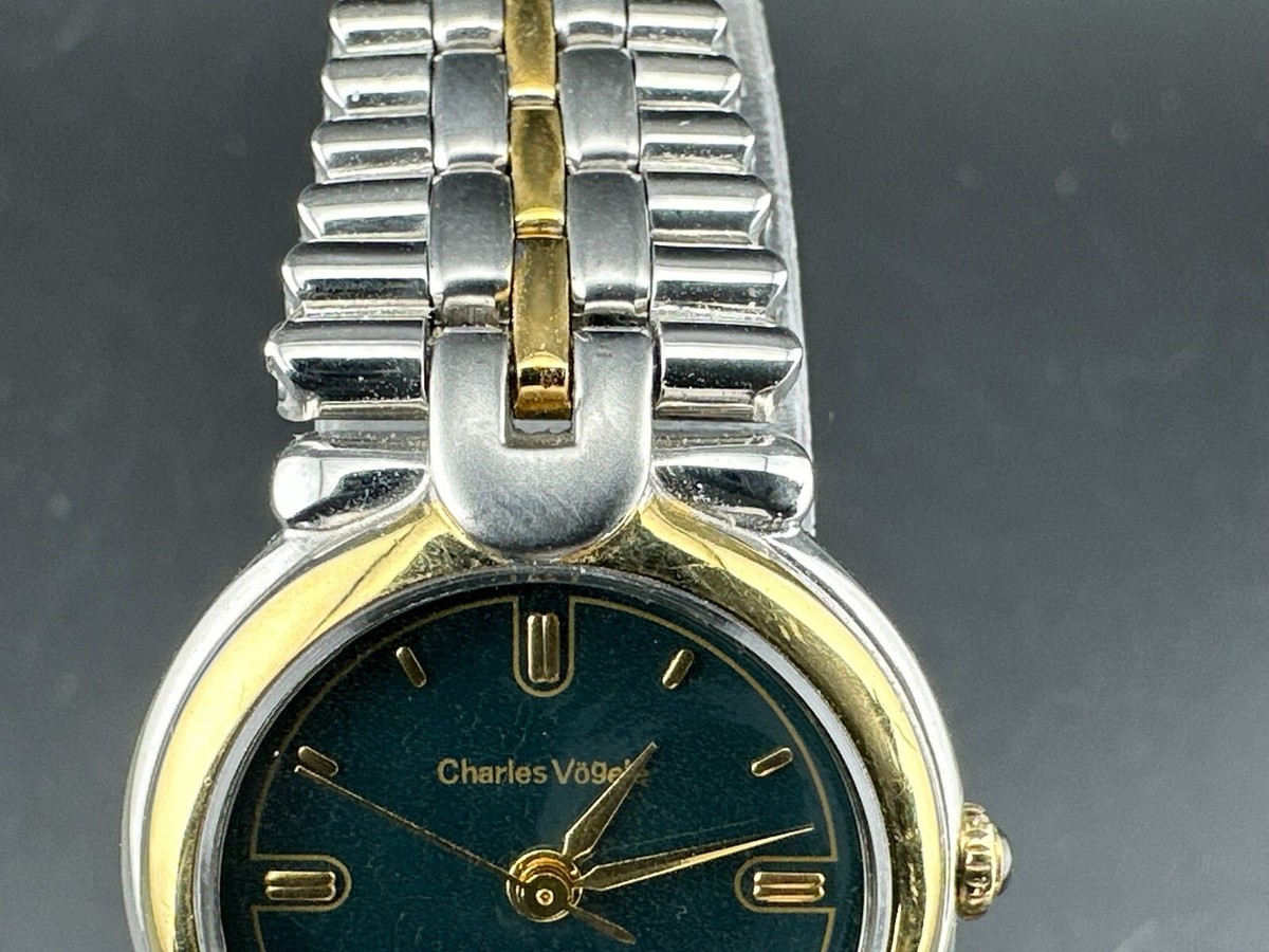 Vintage Charles Vögele Watch Two Tone Quartz Movement Stainless Steel Unisex Sold..... Ladies Charles Vogele Day and Date Watch Quartz  main image 3