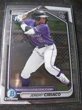 JEREMY CIRIACO 2024 1st Bowman Chrome Prospects #BCP-165 COLORADO ROCKIES Mint