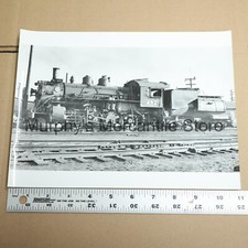 Union Pacific 492 2-8-0 Steam Train Locomotive In Yard 8x11in Vintage Photo