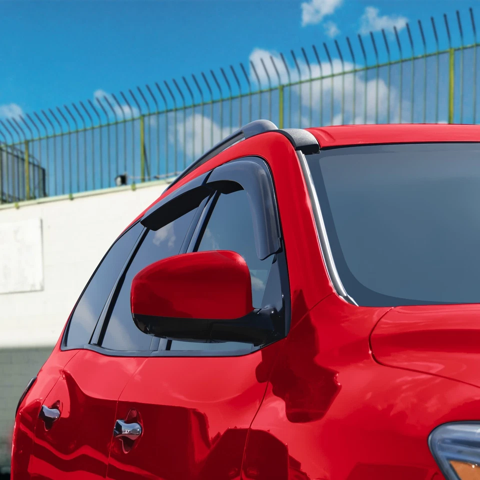 Protetores de chuva viseiras de ventilação sombra para 2013-2020 Nissan Pathfinder PROVA DE QUEBRA - Imagem 3 de 4