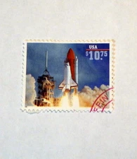 Hard to Find High Denominaton: Space Shuttle Endeavor Parcel Post $10.75 Used