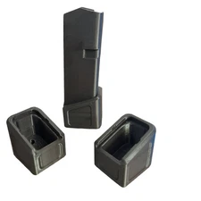 {3 PACK} Glock Mag Baseplate Fits OEM Mags  17/17L/19X/22/34/35/45 - 4 pews +