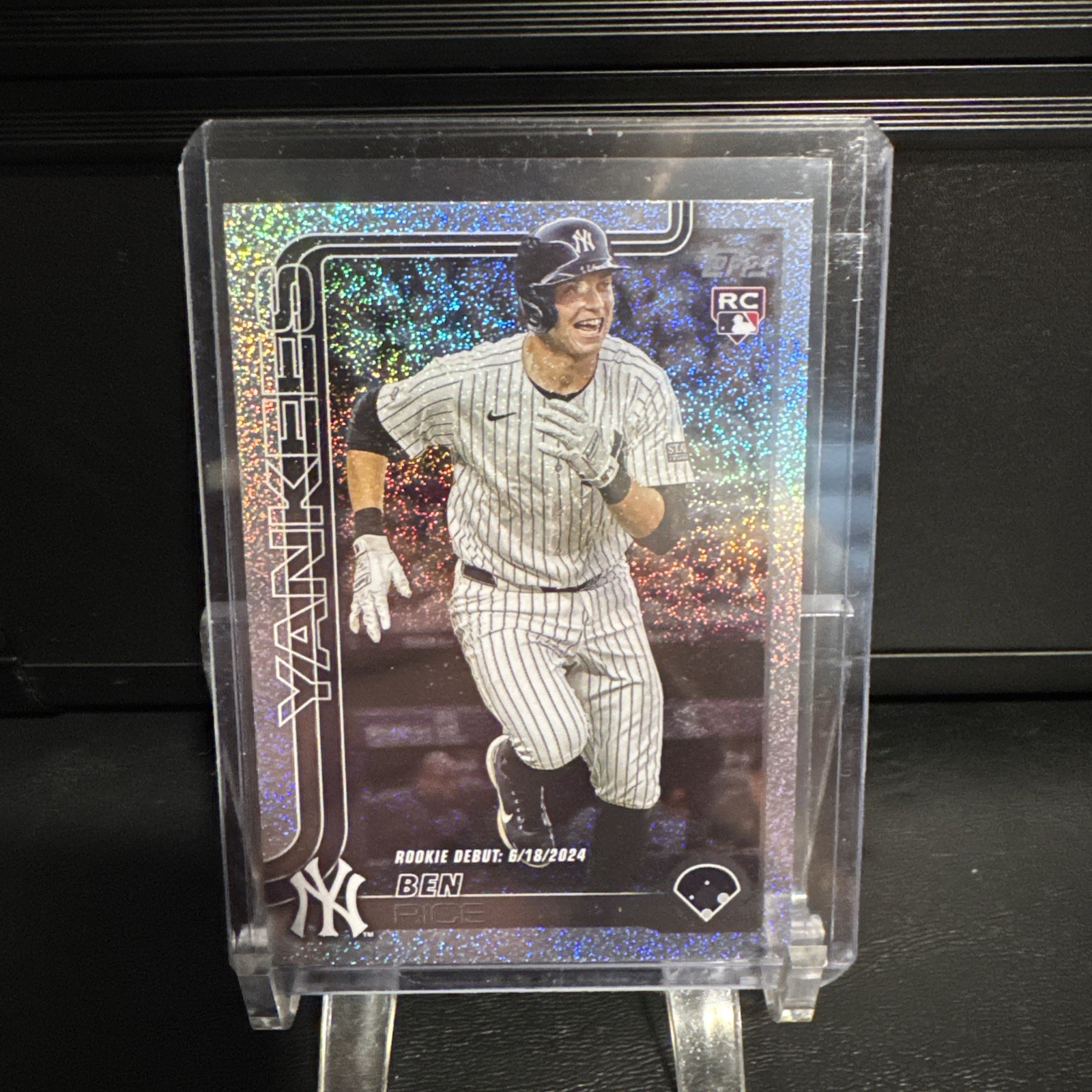 2025 Topps Update Baseball Ben Rice Rookie Debut Sand glitter RC🔥 #US25