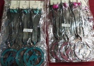 WHOLESALE LOT OF 30 LARGE RODEO WESTERN COWBOY NECKLACE & EARR SETS