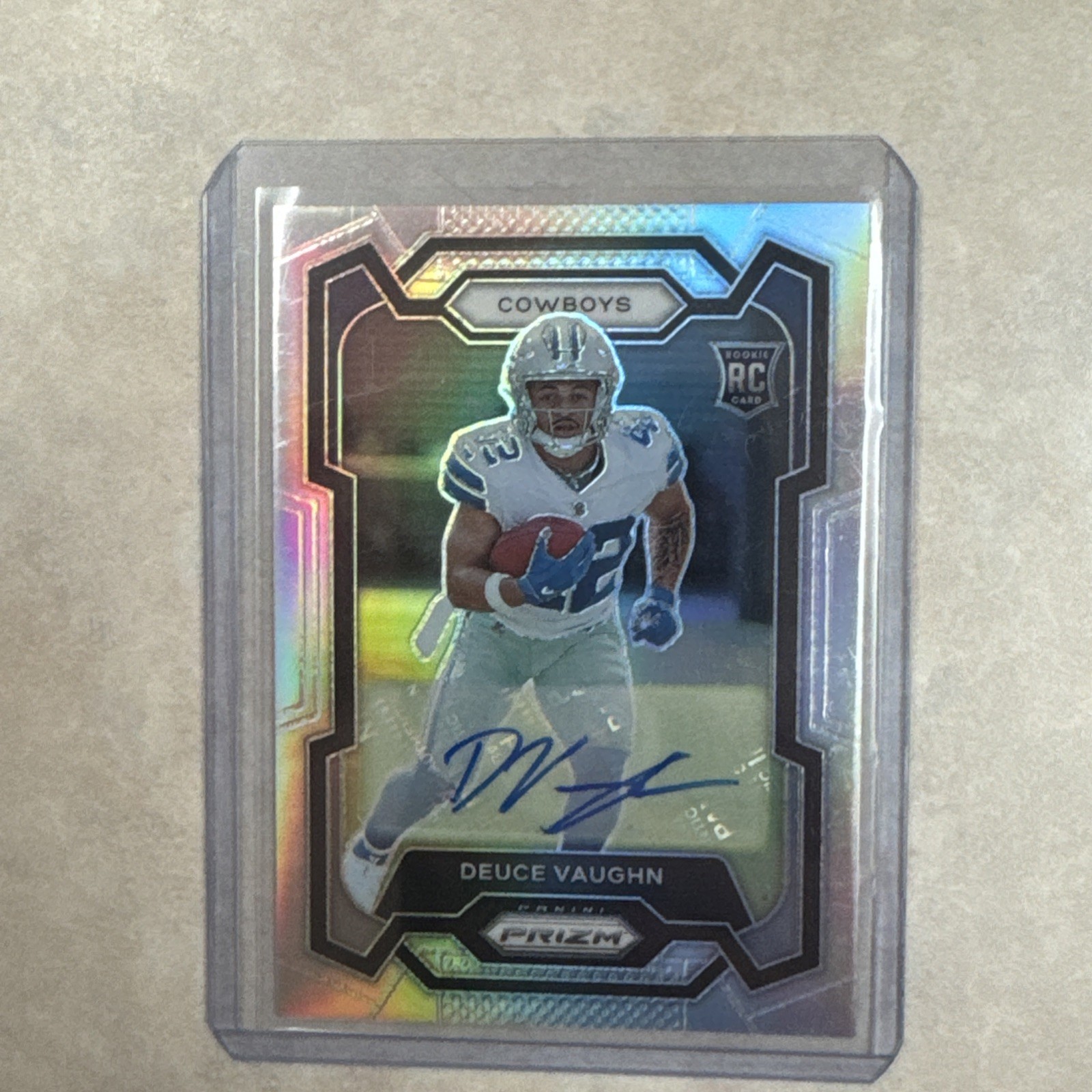 2023 Panini Prizm Rookies Silver Prizm Deuce Vaughn #324 Rookie Auto RC