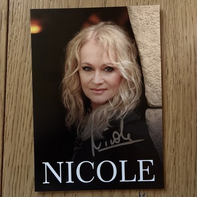 Autogrammkarte Nicole 2026 handsigniert Ein Bisschen Frieden