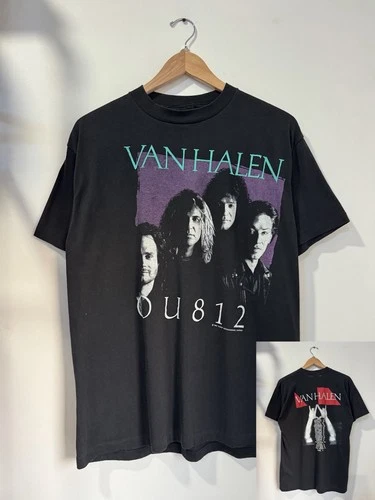 80s Van Halen OU812 Tour Rock Hair Metal Band T 1980s vintage concert t-shirt, vintage, size XL, single stitch, B+ condition